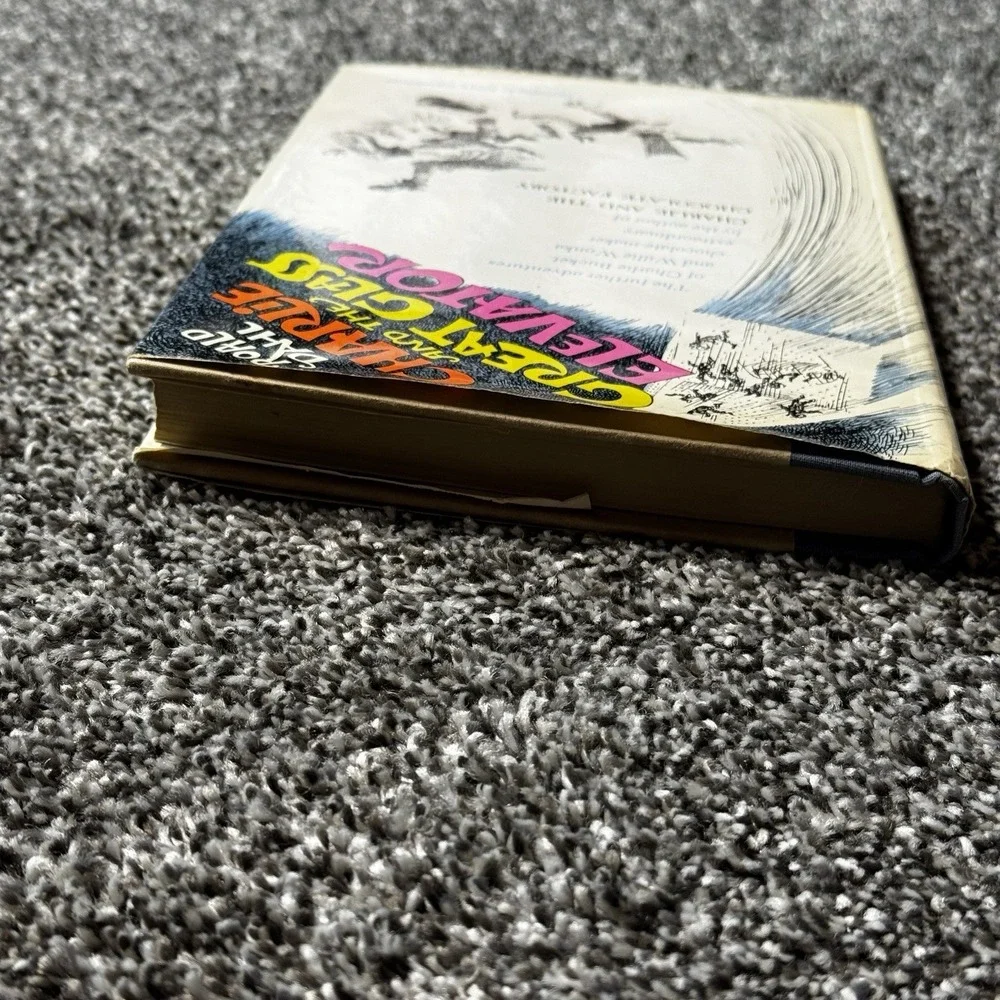 Charlie & the‎ Great Glass Elevator Roald Dahl  1972 Hardcover Book 2nd printing